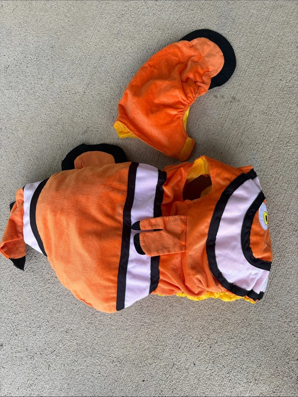 Amazon Orange & White Clownfish Kids Costume